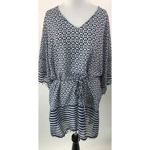 Romeo‎ + Juliet Beach Pattern & Stripe Swim Cover S